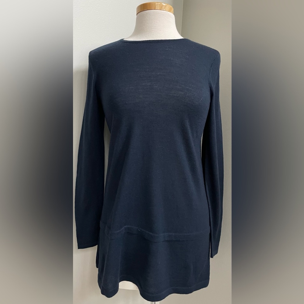 JJill XS Longer Length Top Navy